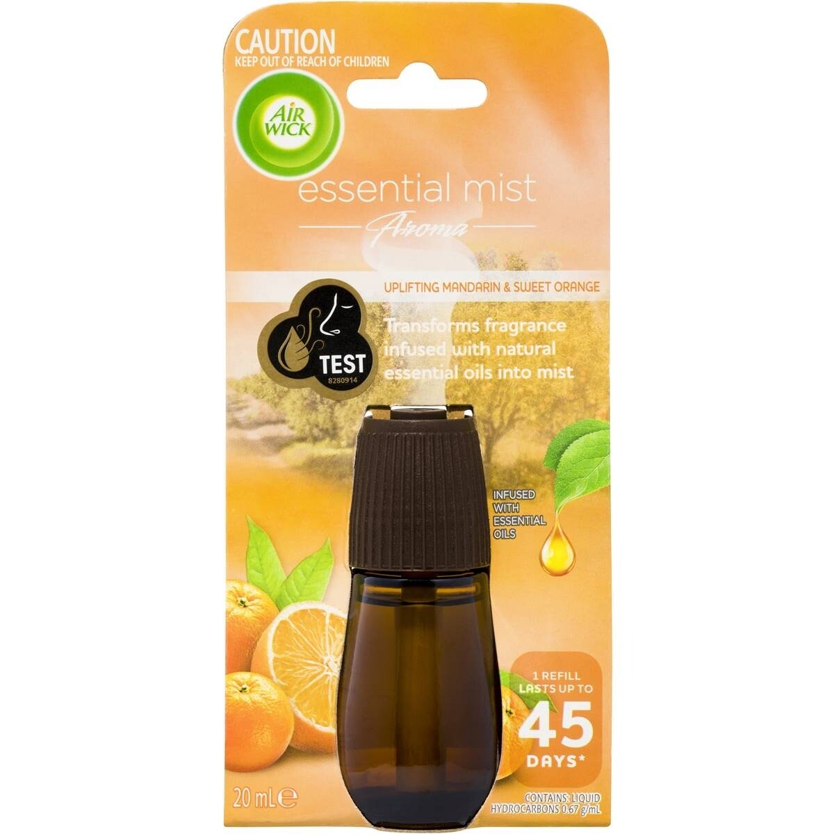 pineapple, PEACH & WILD MINT (happiness) mist refill- per bottle