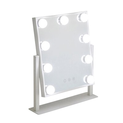 Hollywood Makeup Mirror with Lights,Large Touch Control Screen & 360 Degree Rotation(White)