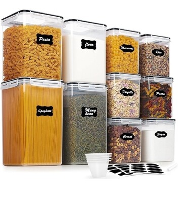 Plastic pantry containers