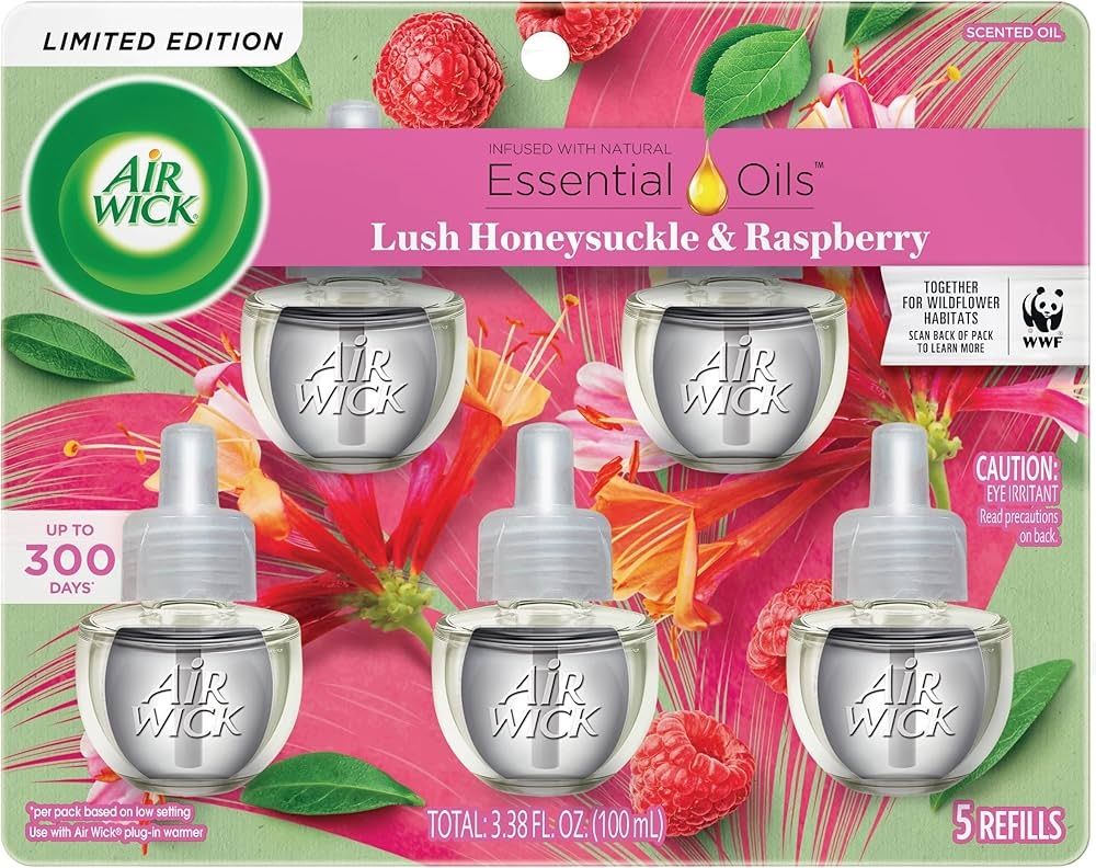 Air wick refill per bottle- Lush Honeysuckle &amp; Raspberry 
