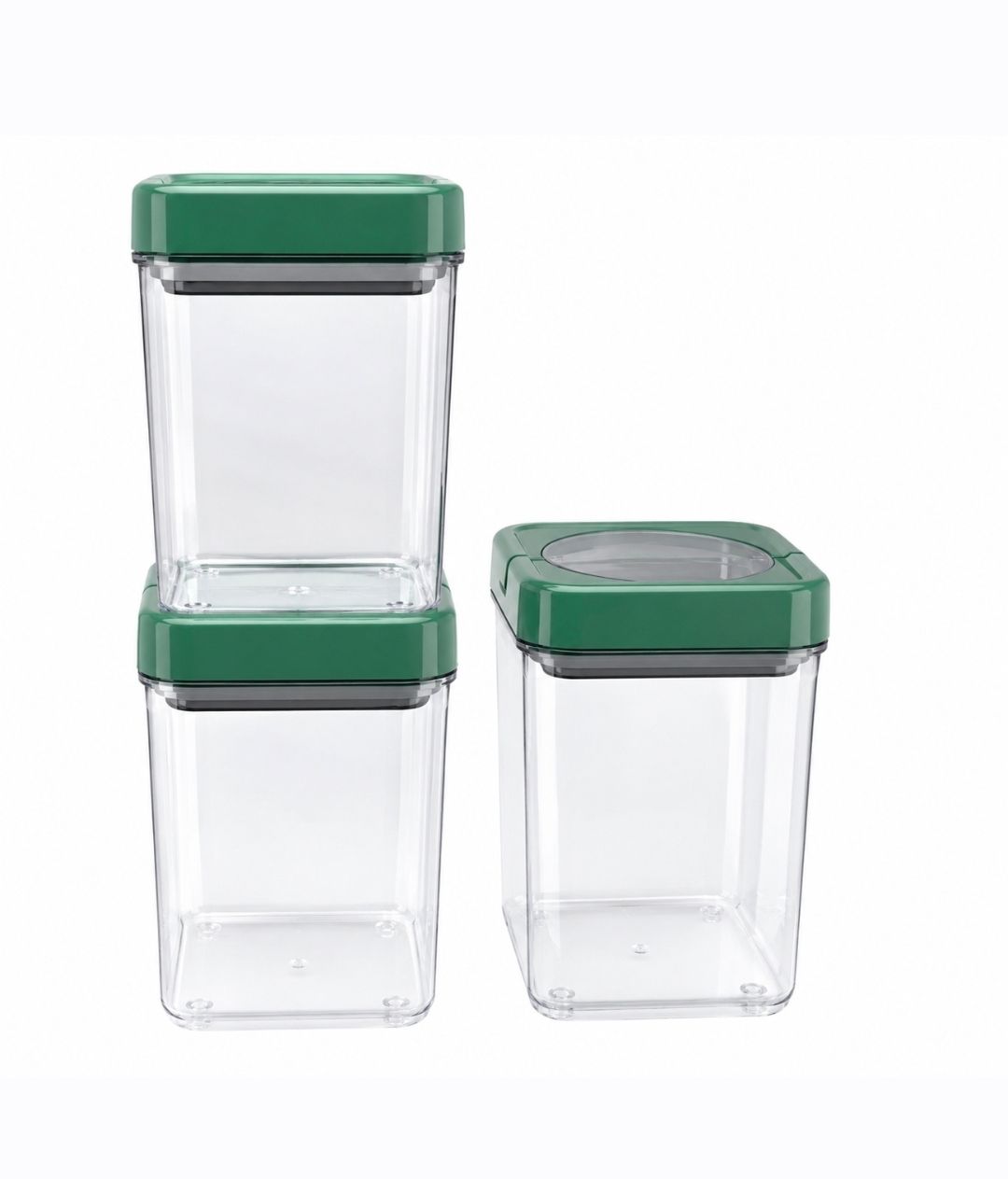 3 Piece Kitchen Storage Set with Lids