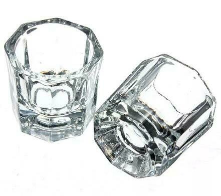 Vaso Dappen de Vidrio para Cosmetica y manicuria