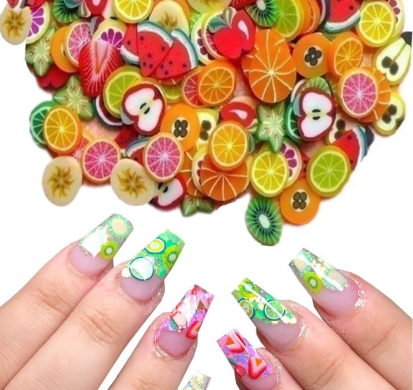 Decorador uñas frutal