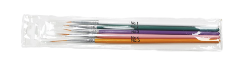 PINCELES LINER UÑAS PACK 5 MEDIDAS