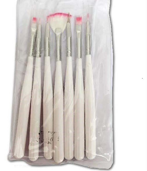Kit de Pinceles para decoracion de Uñas 7 pcs