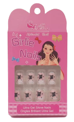 Uñas con dibujos para nenas Girlie Nails