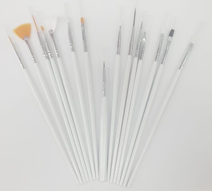 Kit de 15 Pinceles para Nail Art