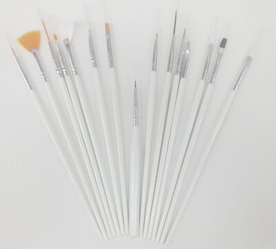 Kit de 15 Pinceles para Nail Art