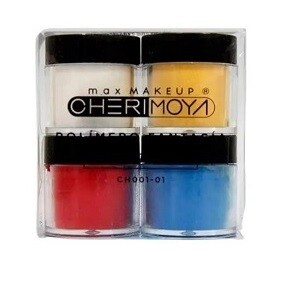 Set 4 Colores, Polímero De Color Y Gliter 8g CHERIMOYA, Color: 01