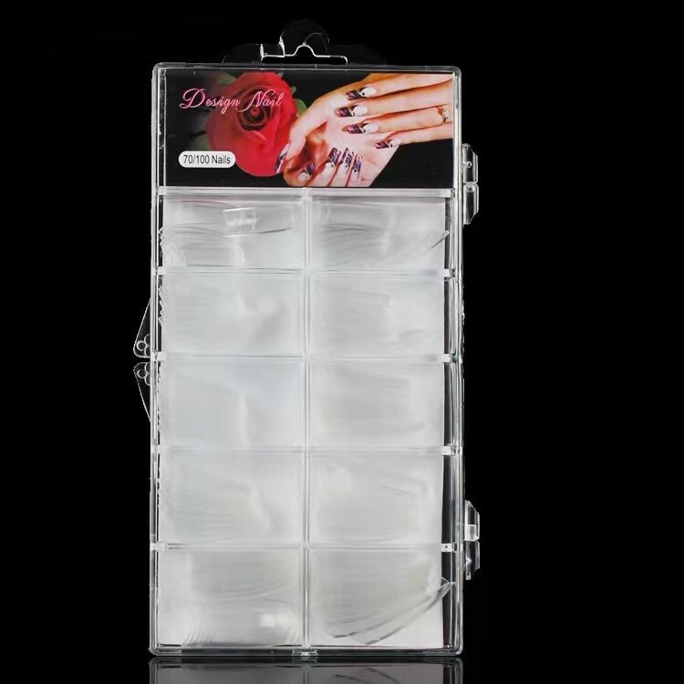Uñas postizas Transparente x 100 PCS