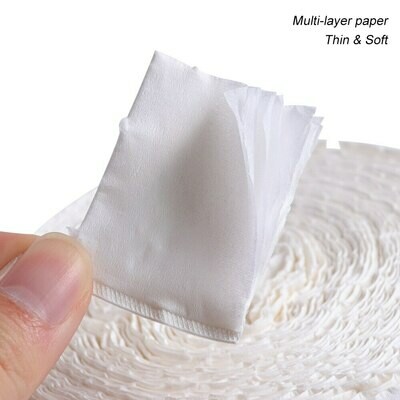 Rollo Wipe para uñas blanco 500u