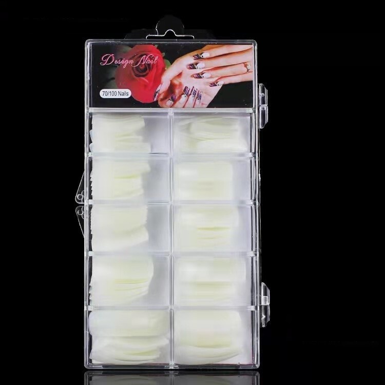 Uñas postizas Natural x 100 PCS