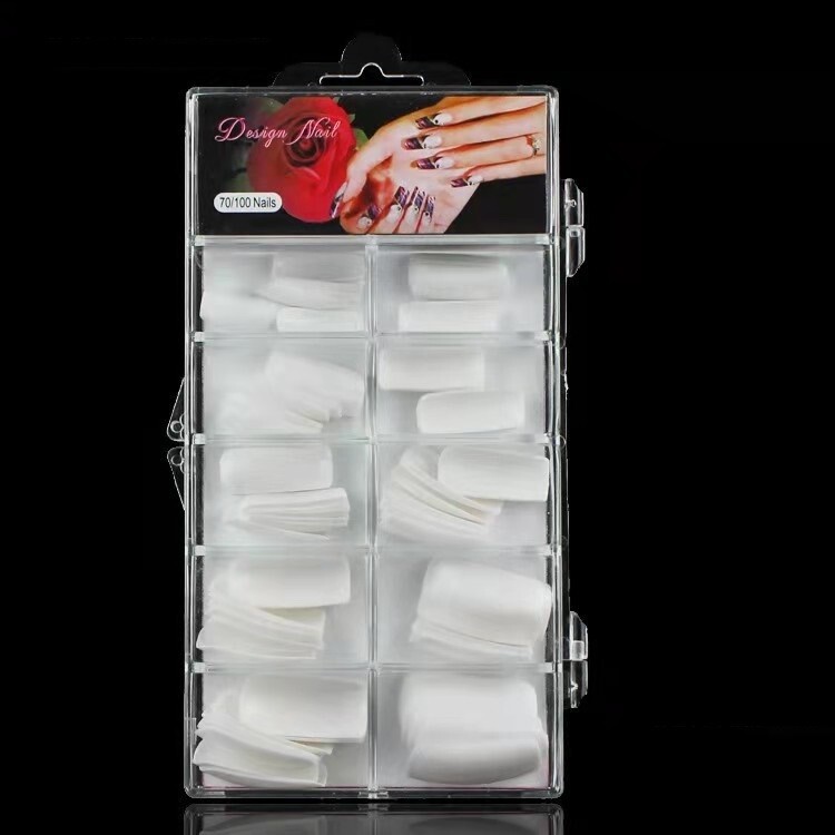 Uñas postizas Blanco x 100 PCS