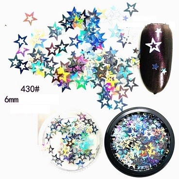 Estrellita decorativas 6mm para uñas