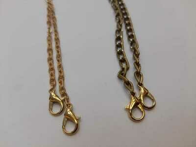 Colgantes para barbijo Dorado / Negro