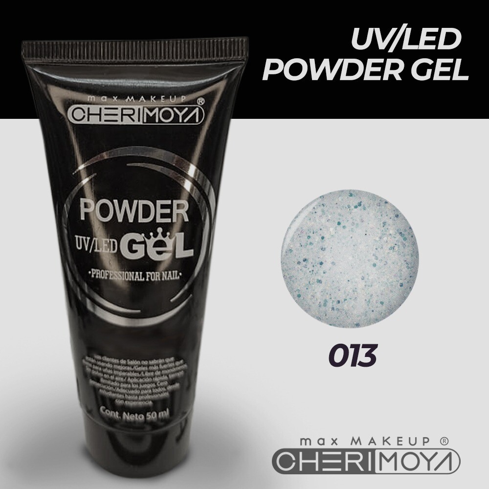 Polygel Powder Gel UV/LED 50ml SPARKLING CHERIMOYA​, Tono: 13 Sparkling