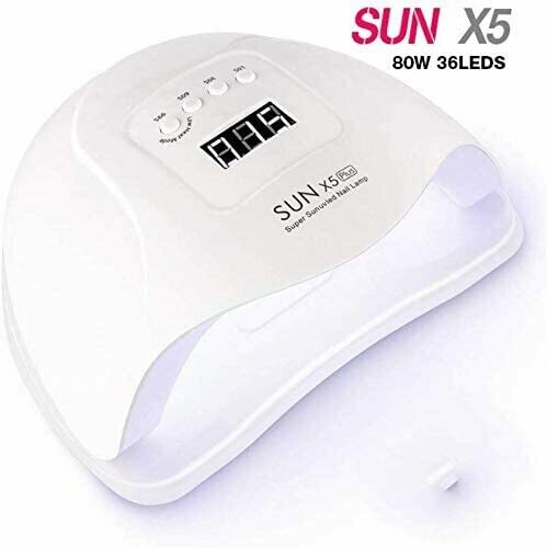 CABINA PARA UÑAS DIGITAL SUNX 5 PLUS 80W 36 LED AR151