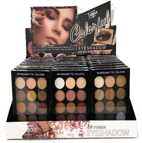 SOMBRA SHINE &amp; MATTE X 12 COLORES TEJAR