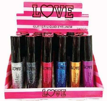 DELINEADOR LIQUIDO CON GLITTER LOVE CRAZY