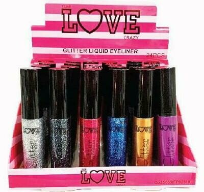 DELINEADOR LIQUIDO CON GLITTER LOVE CRAZY