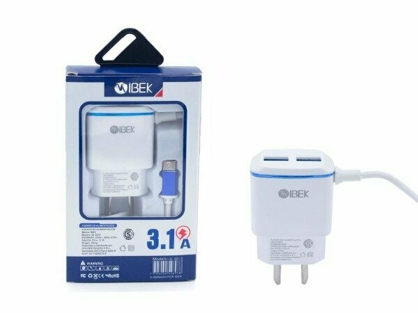 CARGADOR TIPO C 3.1A IBEK