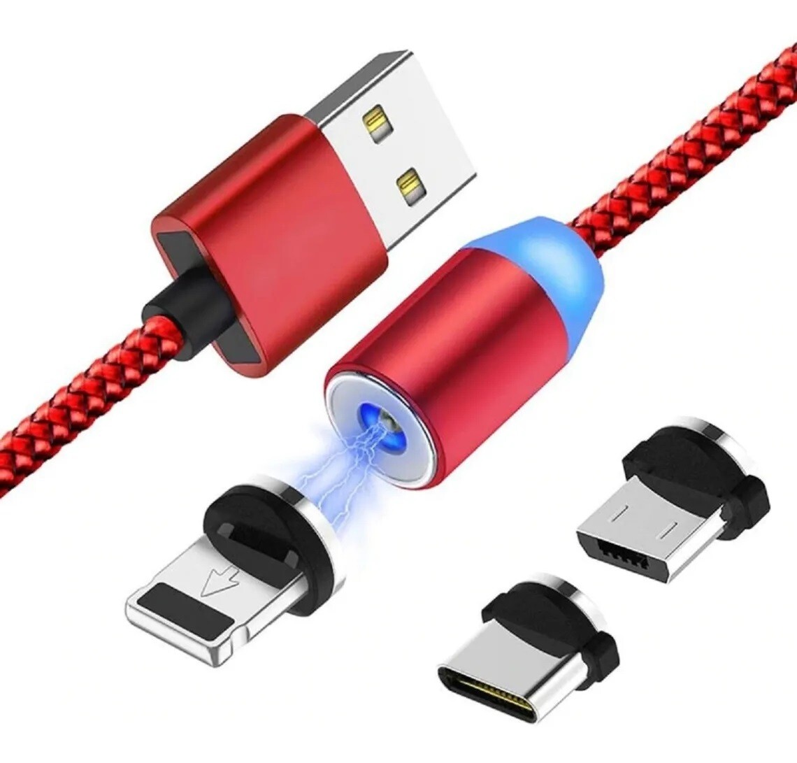 CABLE MAGNETICO 2 EN 1 V8 Y TIPO C TIME