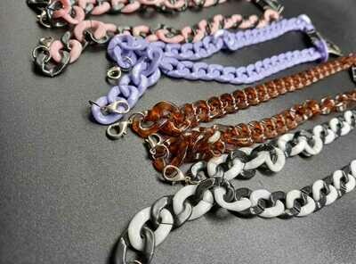 Colgante para barbijo de cadena plastica
