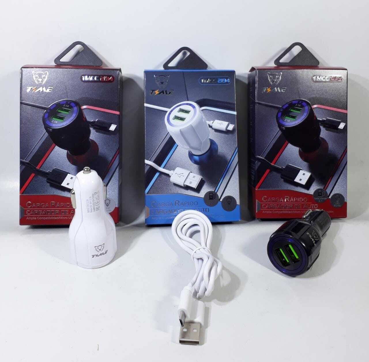 CARGADOR TIME DE AUTO V8 DUAL 3.1A