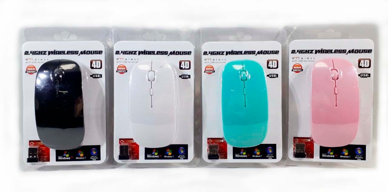 MOUSE INALAMBRICO COLORES