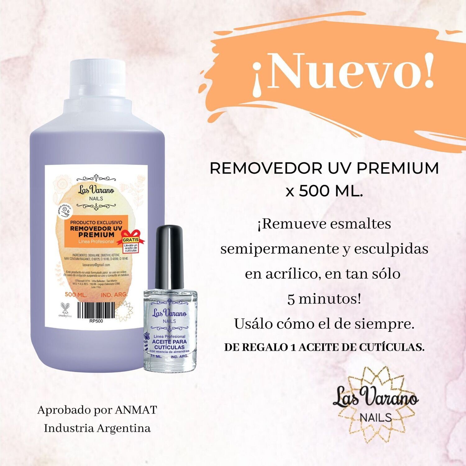 REMOVEDOR PREMIUM 500ml LasVarano