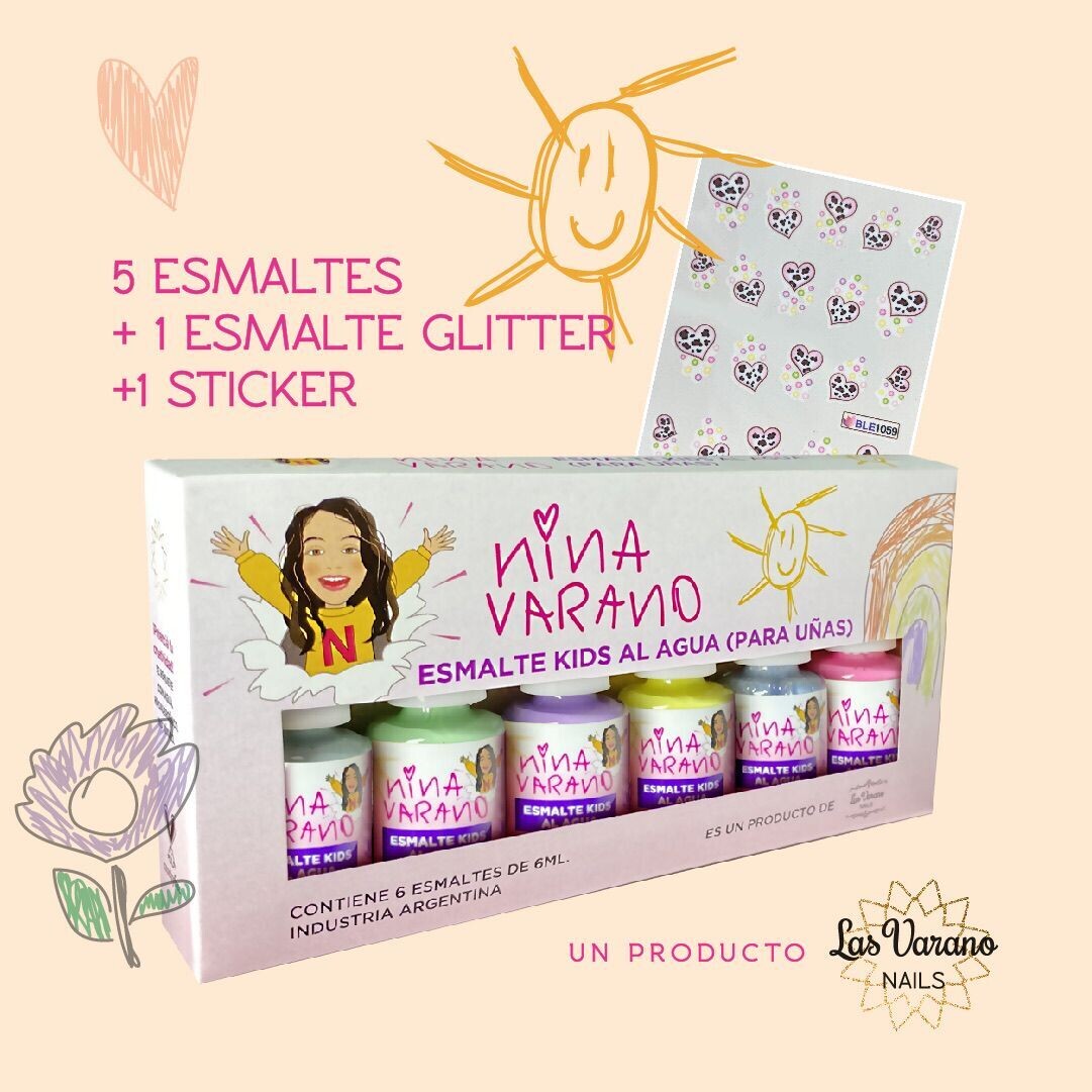 Esmaltes KIDS 6u LasVarano