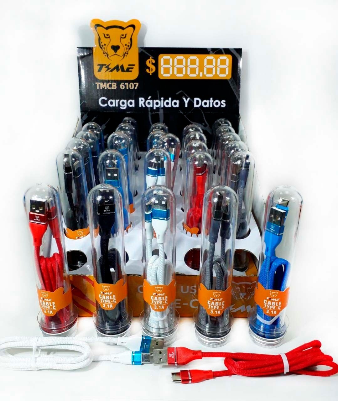 CABLE  TUBO   TIME  TYPE C 3.1A