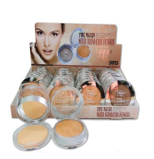 MAQUILLAJE POLVO COMPACTO DE LUJO CON CISNE DE LATEX Y ESPEJO 7.5G ART.254 TEJAR