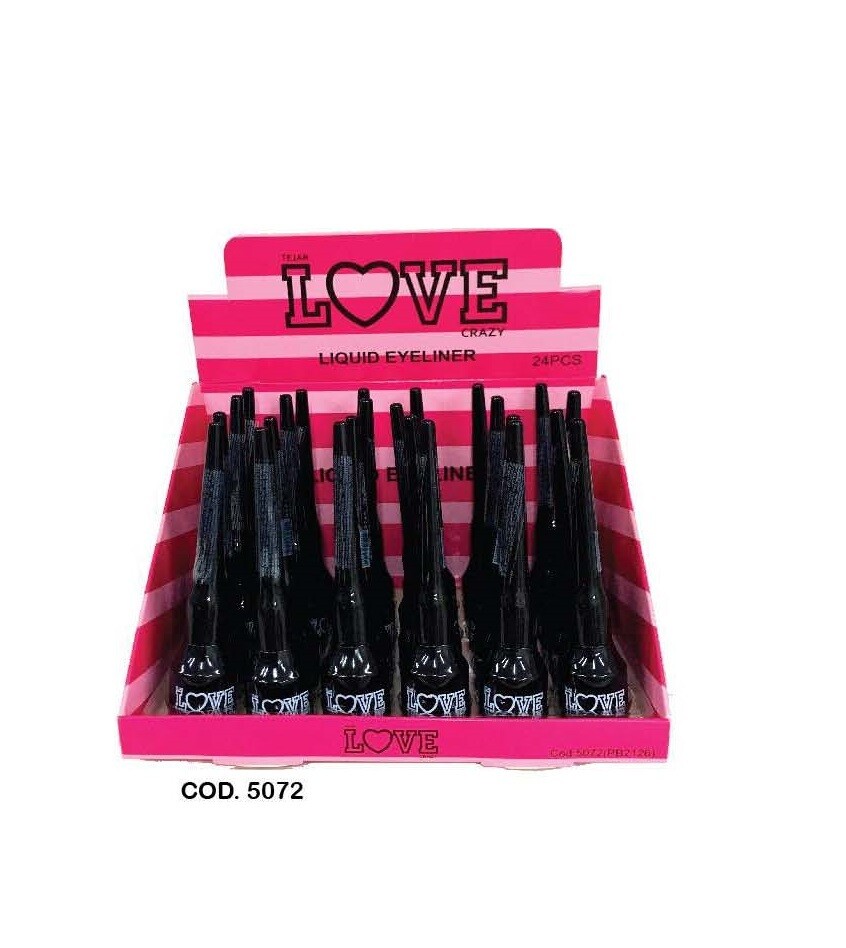 DELINEADOR LIQUIDO PUNTA PLUMA CRAZY LOVE