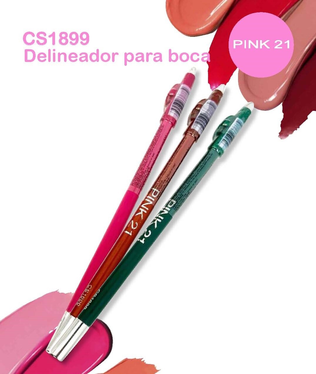 LAPIZ DELINEADOR LABIAL C SACAPUNTAS PINK21