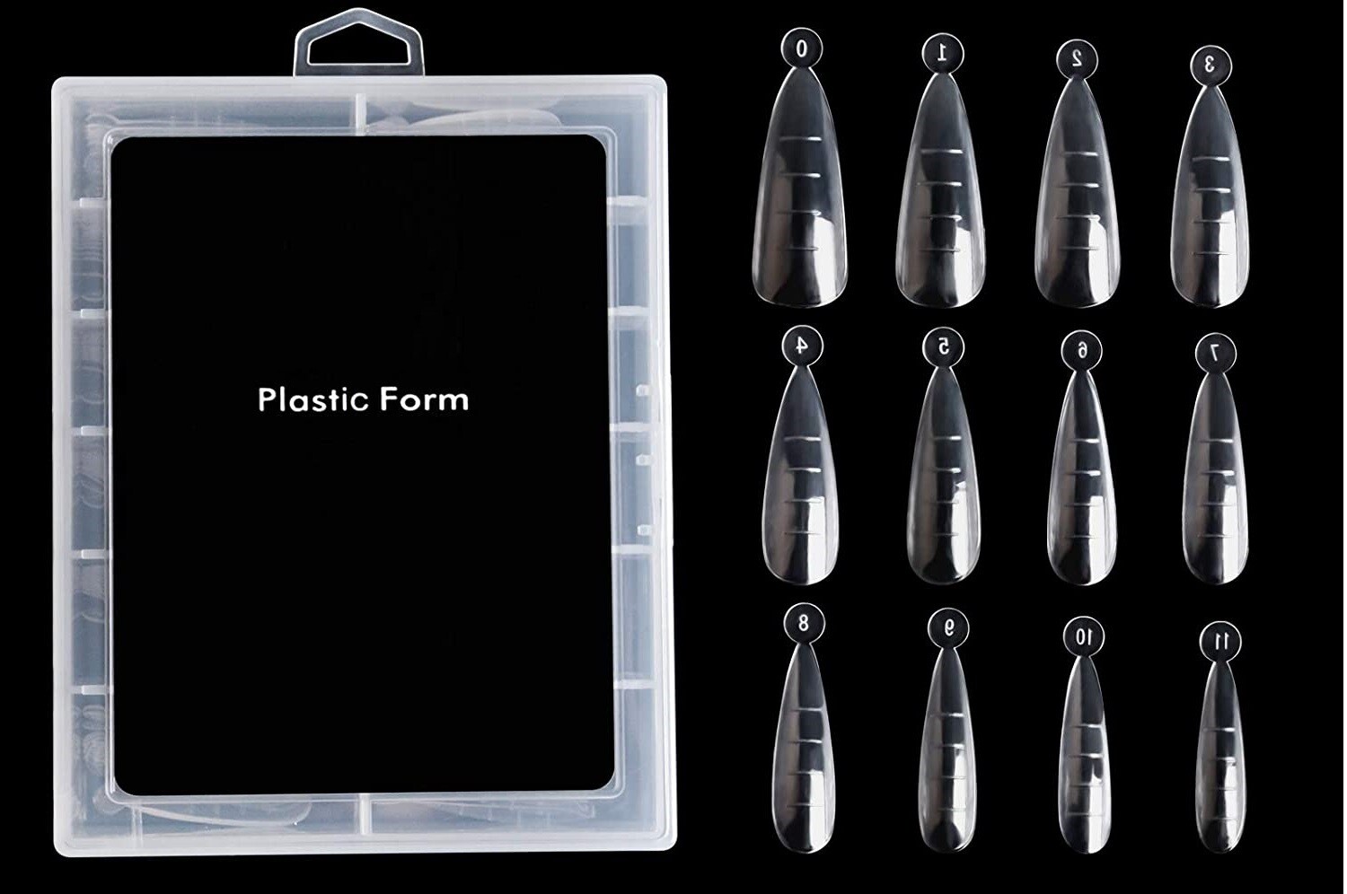 CAPSULA DUAL STILETTO 120 PCS PLASTIC FORM