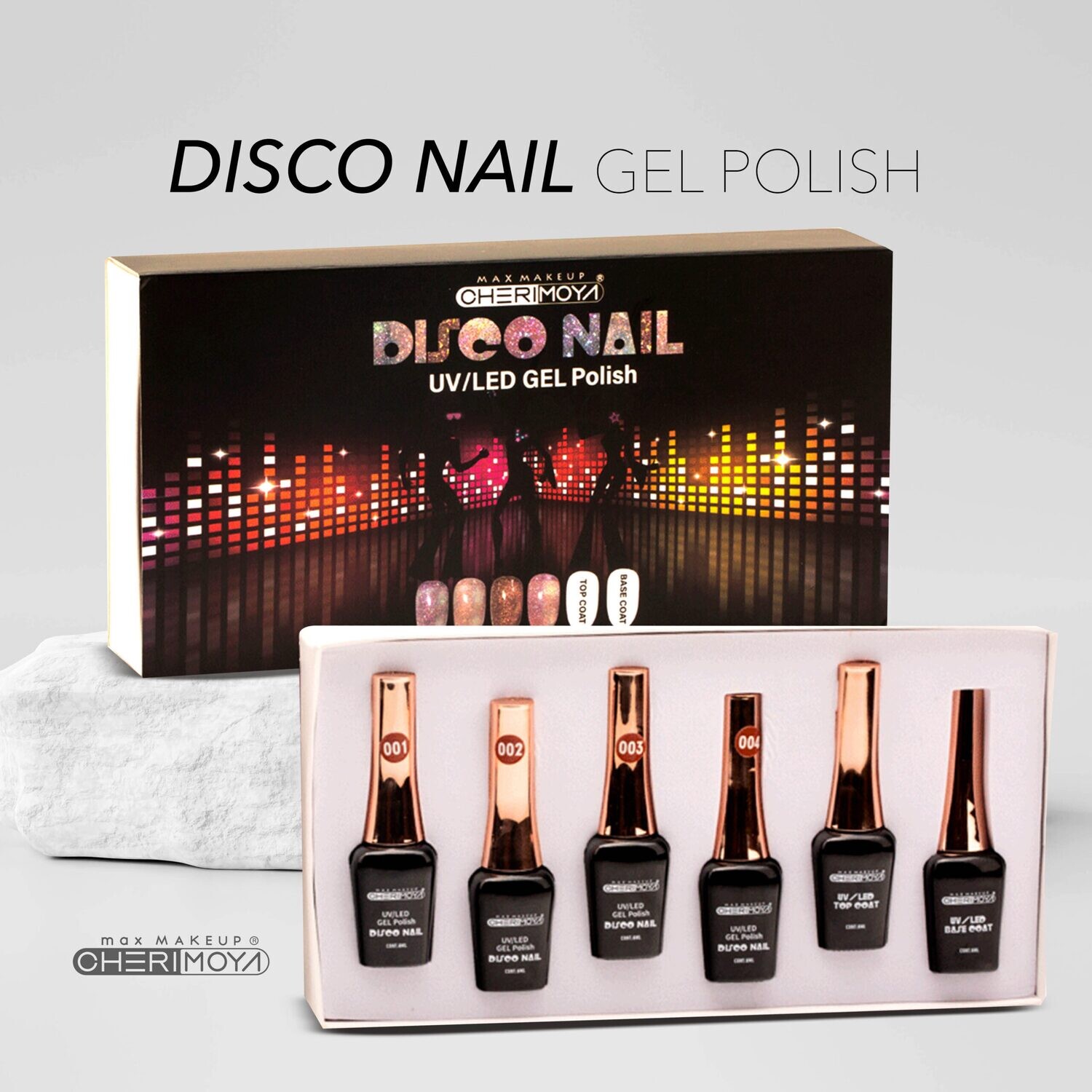 Set Esmalte Disco Nail Semi 8ml CHERIMOYA