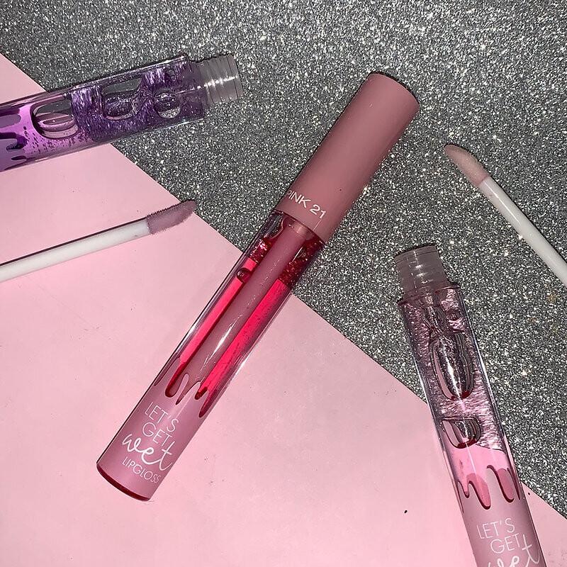 BRILLO LABIAL SEMI-TRANSPARENTE LIPGLOSS LETS GET WET  PINK21