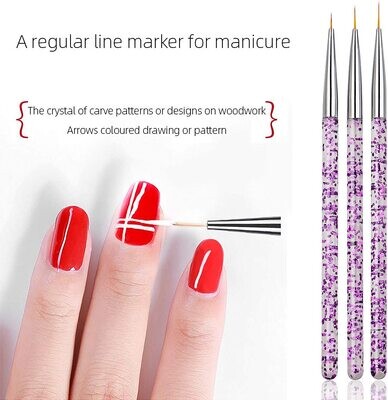 SET 3 PINCELES LINERS BEAUTY ARTIST