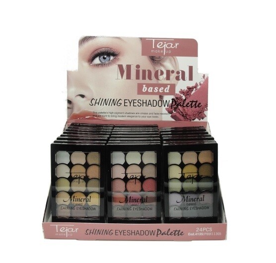 PETACA DE SOMBRAS MINERAL BASED X 15 COLORES 15G TEJAR