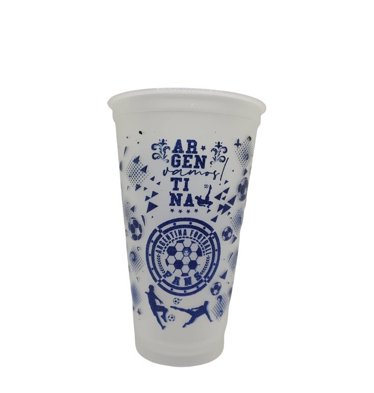 VASO ECO TRANSLUCIDO SIN TAPA MUNDIAL 500ML