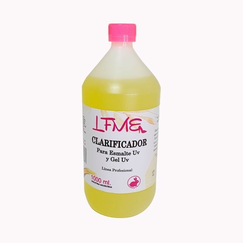 CLARIFICADOR LÍQUIDO UÑAS ESCULPIDAS GEL Y SEMIPERMANENTE 1000ML LFME