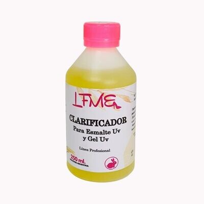 CLARIFICADOR LÍQUIDO UÑAS ESCULPIDAS GEL Y SEMIPERMANENTE 250ML LFME
