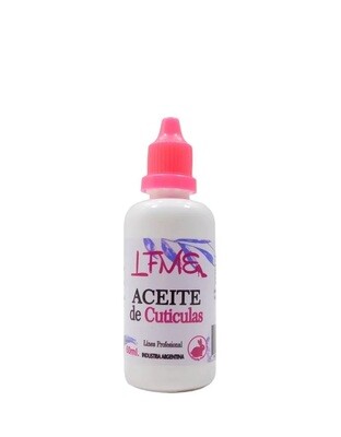 ACEITE DE CUTICULAS X 60 ML CON PICO DOSIFICADOR LFME
