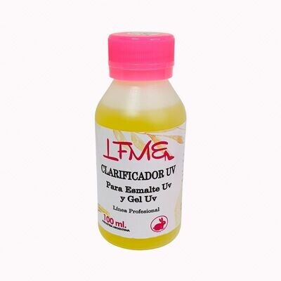 CLARIFICADOR LÍQUIDO UÑAS ESCULPIDAS GEL Y SEMIPERMANENTE 100ML LFME