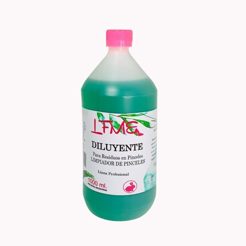 LIMPIADOR DE PINCELES DILUYENTE 1000ML LFME