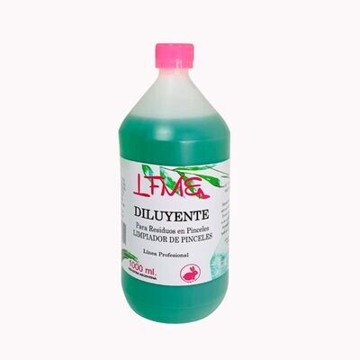 LIMPIADOR DE PINCELES DILUYENTE 1000ML LFME