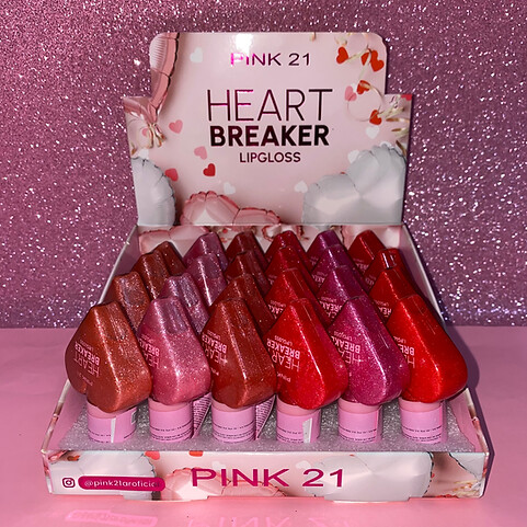 BRILLO LABIAL &quot;HEART BREAKER&quot; LIPGLOSS - PINK21
