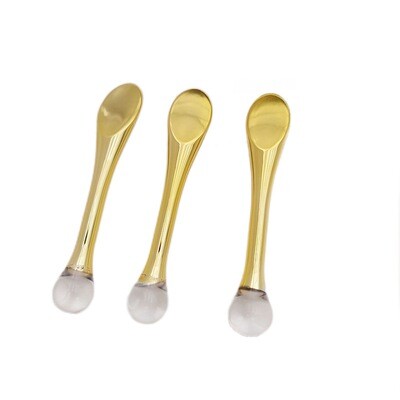 PALO CUCHARA PARA OJOS DE PLASTICO Y SILICONA DORADO