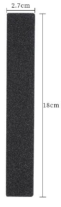 REPUESTO NEGRO LIMA DE METAL CUADRADA 100/180GR